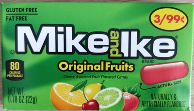 Original Fruits Cherry, Lemon, Strawberry, Lime, Orange Chewy Assorted Fruit Flavored Candy, Original Fruits