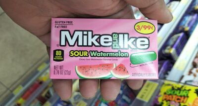 Sour Watermelon Chewy Candy, Sour Watermelon