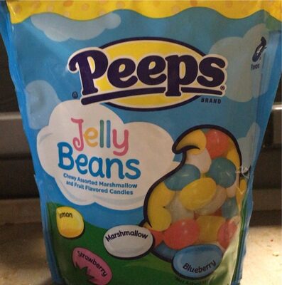 Peeps Jelly Beans, 10 Oz, Lemon; Marshmallow; Strawberry; Blueberry