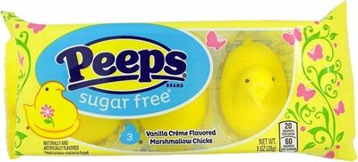 Sugar Free Vanilla Crme Flavored Marshmallow Chicks, Vanilla Crme