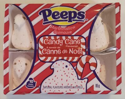 Candy Cane Flavoured Marshmallow Chicks, Candy Cane