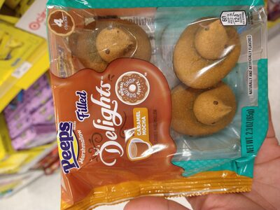 Caramel Mocha Coffee Flavored Marshmallow Filled Delights Chicks, Caramel Mocha Coffee