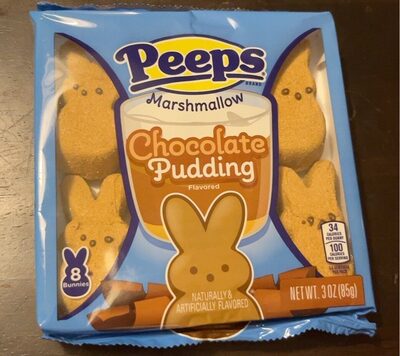 Chocolate Pudding Marshmallow Bunnies, Chocolate Pudding