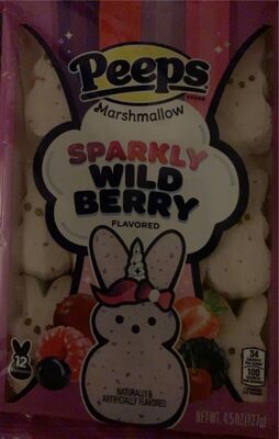 Sparkly Wild Berry Flavored Marshmallow Bunnies, Sparkly Wild Berry