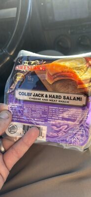1 Slice Hard Salami 2 Slices Colby Jack Cheese