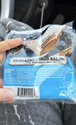 1 Slice Hard Salami 2 Slices Provolone Cheese