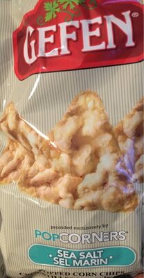 Gefen, Popcorners, Popped Corn Chips, Sea Salt, Sea Salt