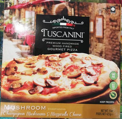 Champignon Mushrooms & Mozzarella Cheese Gourmet Pizza, Mushrooms; Mozzarella Cheese