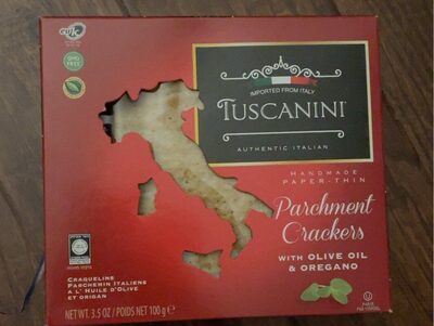 Olive Oil & Oregano Parchment Crackers