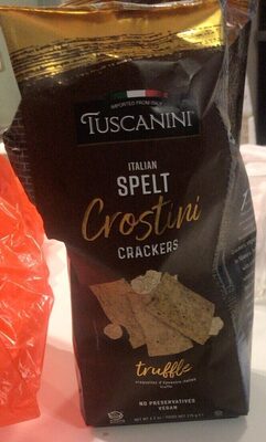 Italian Spelt Truffle Crostini Crackers, Truffle