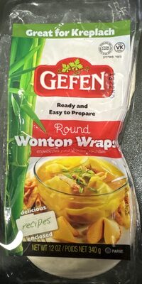 Round Wonton Wraps, Round Wonton