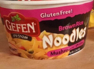 Mushroom-Onion Brown Rice Noodles, Mushroom-Onion