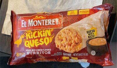Kickin' Queso Potato, Beef & Queso Flavored Burritos, Kickin' Queso