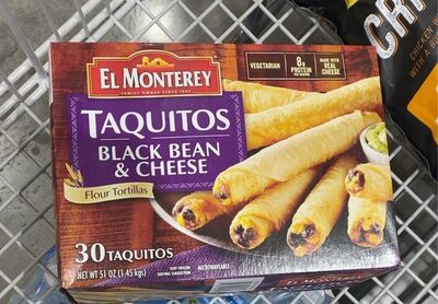 Black Bean & Cheese Taquitos, Black Bean & Cheese