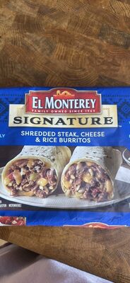 Shredded Steak, Cheese & Rice Burritos