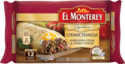 Chimichangas, Shredded Steak & Three-Cheese