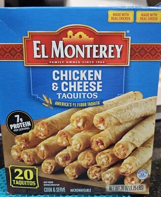 Chicken & Cheese Microwaveable Taquitos, Chicken & Cheese