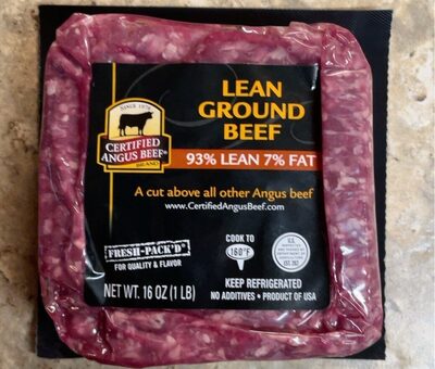 93% Lean 7% Fat Lean Ground Beef
