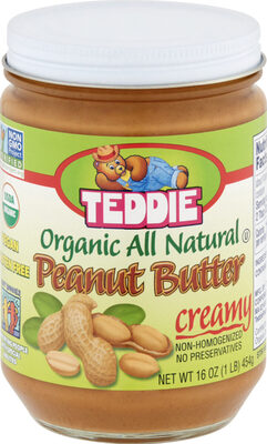 Organic All Natural Creamy Peanut Butter
