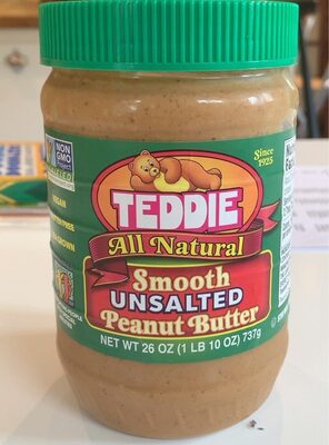 Unsalted Smooth Peanut Butter, Unsalted