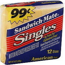 American Singles Imitation Pasteurized Process Cheese Food, American