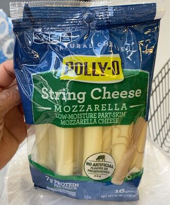 Mozzarella Low-Moisture Part-Skim Natural String Cheese, Mozzarella