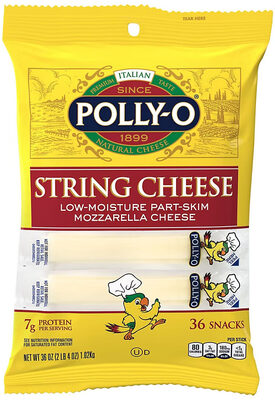 Mozzarella Low-Moisture Part-Skim String Cheese, Mozzarella Cheese