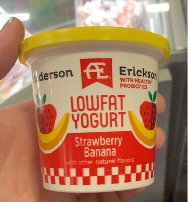 Strawberry Banana 1% Lowfat Yogurt , Strawberry Banana
