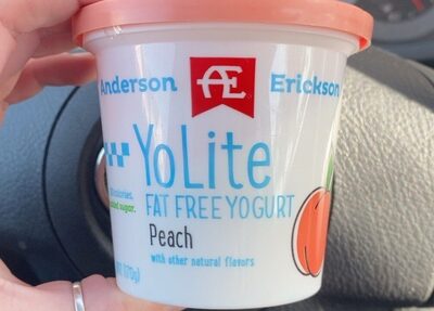 Peach Yolite Fat Free Yogurt, Peach