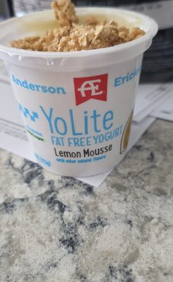 Lemon Mousse Yo Lite Fat Free Yogurt, Lemon Mousse