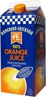 Orange 100% Juice From Concentrate, Orange