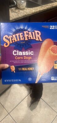 Classic Corn Dogs Hot Dogs Made With Turkey And Chicken, Pork Added Wrapped In A Honey Sweetened Batter, Classic