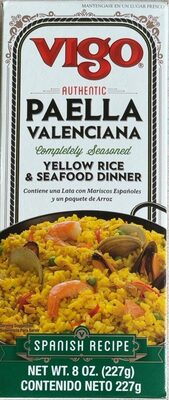 Authentic Paella Valenciana Completely Seasoned Yellow Rice & Seafood Dinner