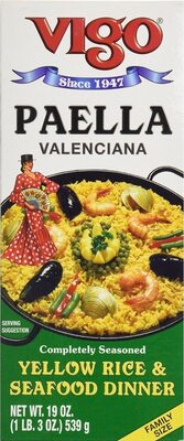 Authentic Paella Valenciana Completely Seasoned Yellow Rice & Seafood Dinner