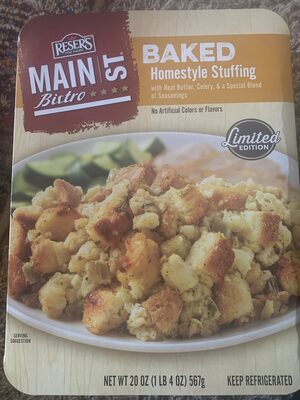 Baked Homestyle Stuffing With Real Butter, Celery, & A Special Blend Of Seasonings, Homestyle