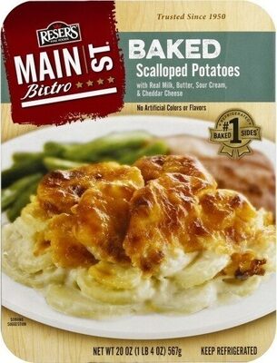 Baked Scalloped Potatoes With Real Milk, Butter, Sour Cream & Cheddar Cheese, Baked Scalloped