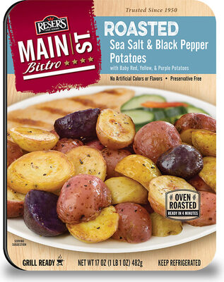 Roasted Sea Salt & Black Pepper Potatoes With Baby Red, Yellow, & Purple Potatoes, Sea Salt & Black Pepper