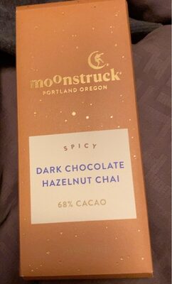 Spicy Hazelnut Chai 68% Cacao Dark Chocolate Bar, Spicy Hazelnut Chai