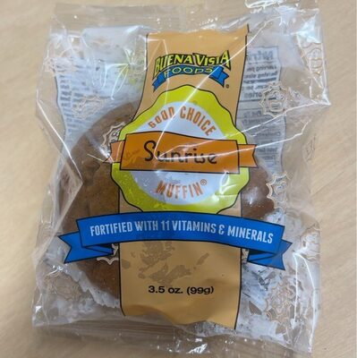 Whole Grain Sunrise Muffin, IW made with sweet potatoes and oatmeal