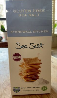 Gluten Free Sea Salt Down East Crackers, Sea Salt