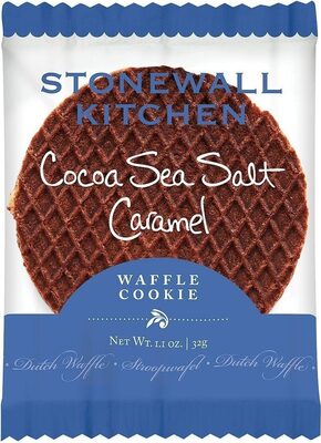 Cocoa Sea Salt Caramel Waffle Cookie, Cocoa Sea Salt Caramel