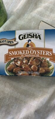 Fancy Smoked Oysters In Sunflower Oil, Sunflower Oil