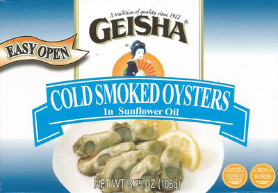 Cold Smoked In Sunflower Oil Oysters