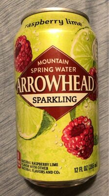 Raspberry Lime Flavor Sparkling Mountain Spring Water, Raspberry Lime
