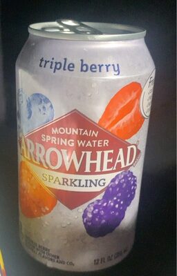 Triple Berry Flavor Sparkling Mountain Spring Water, Triple Berry