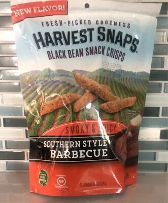 Southern Style Barbecue Smoky & Spicy Black Bean Snack Crisps, Southern Style Barbecue
