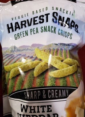 Harvest Snaps Green Pea Snack Crisps White Cheddar 10Oz, White Cheddar