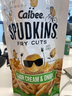 Fry Cuts Crispy Crunch! Sour Cream & Onion Flavored Potato Snacks, Sour Cream & Onion