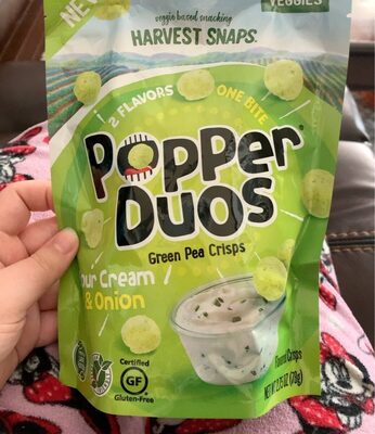 Sour Cream & Onion Green Pea Flavored Crisps, Sour Cream & Onion