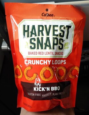 Kick'N BBQ Red Lentil Snack Crisps, Kick'N BBQ
